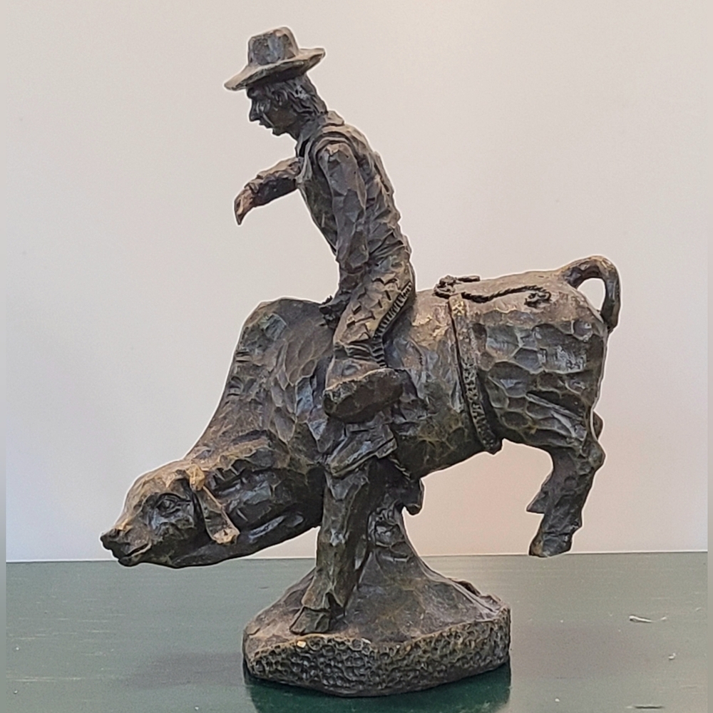 Rustic Cowboy Sculpture Set - Picture 15 of 16